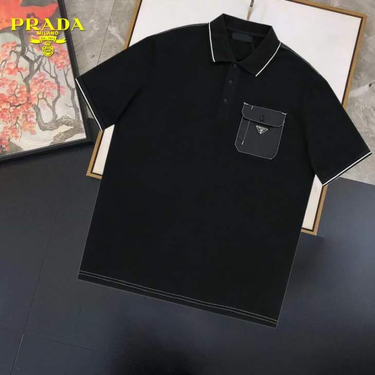 Picture of Prada Polo Shirts Short _SKUPradaM-3XL12yr20325814